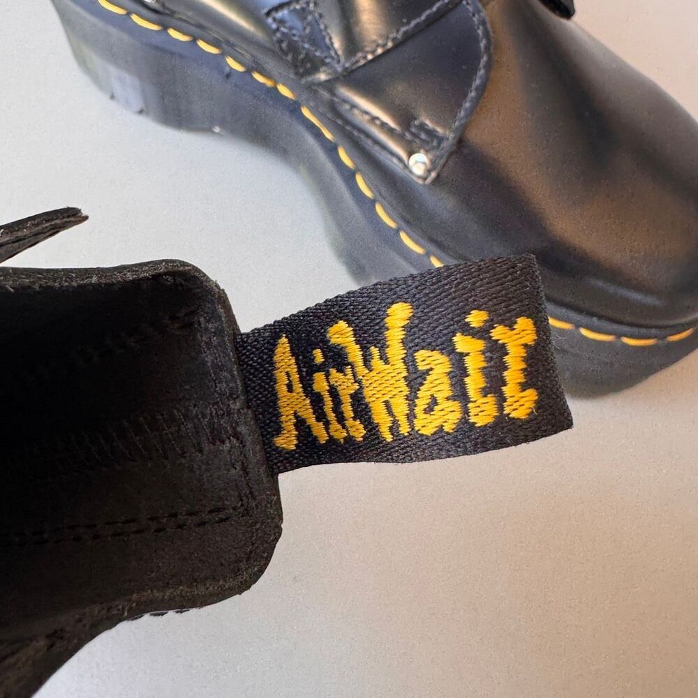 Dr. Martens Jadon Max Hardware HDW Platform Boots Womens 8 Straps Buckles Black - Picture 14 of 16